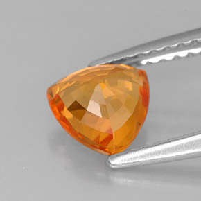 Sapphire Gemstone in 6 x 6 mm (calibrated) Size for Sale, Sapphire Stone in Mandarin Orange Color