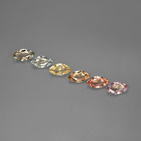 2.78 ct Multicolor Sapphire Gemstone, Sapphire Gem in Marquise Facet Shape for Sale.