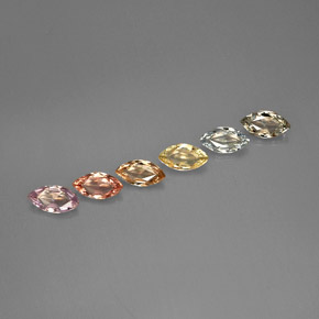 2.78 ct Multicolor Sapphire Stone, Natural Sapphire in Marquise Facet Shape for Sale