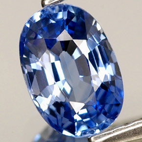 0.79 ct Blue Sapphire Stone, Natural Sapphire in Oval Facet Shape for Sale