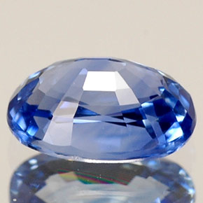 Sapphire Gemstone in 6.4 x 4.4 mm Size for Sale, Sapphire Stone in Cornflower Blue Color