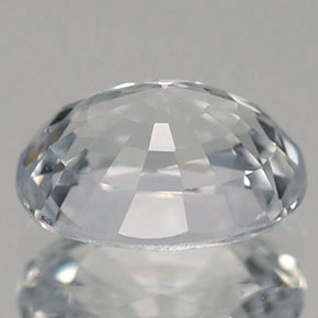 Sapphire Gemstone in 7.4 x 5.5 mm Size for Sale, Sapphire Stone in Bluish White Color