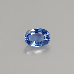 0.66 ct Blue Sapphire Gemstone, Sapphire Gem in Oval Facet Shape for Sale.
