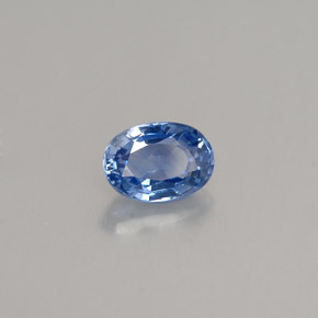 0.66 ct Blue Sapphire Stone, Natural Sapphire in Oval Facet Shape for Sale