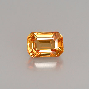 0.83 ct Yellow Sapphire Gemstone, Sapphire Gem in Octagon Facet Shape for Sale.