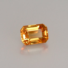 0.83 ct Yellow Sapphire Stone, Natural Sapphire in Octagon Facet Shape for Sale
