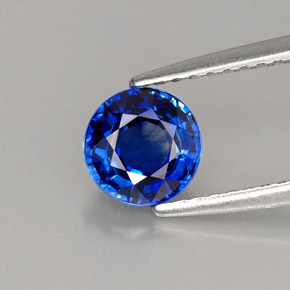 1.12 ct Blue Sapphire Gemstone, Sapphire Gem in Round Facet Shape for Sale.