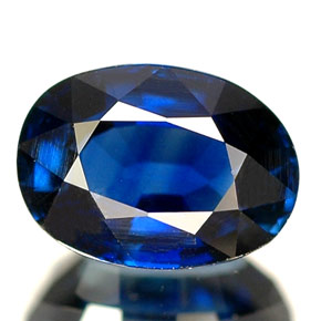 1.46 ct Blue Sapphire Gemstone, Sapphire Gem in Oval Facet Shape for Sale.