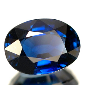 1.46 ct Blue Sapphire Stone, Natural Sapphire in Oval Facet Shape for Sale