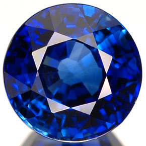 2.20 ct Blue Sapphire Gemstone, Sapphire Gem in Round Facet Shape for Sale.