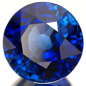 2.20 ct Blue Sapphire Stone, Natural Sapphire in Round Facet Shape for Sale