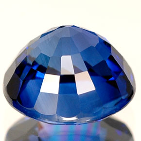 Sapphire Gemstone in 7 mm (calibrated) Size for Sale, Sapphire Stone in Cornflower Blue Color