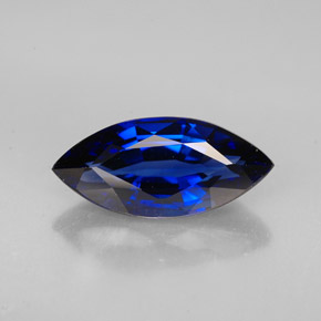 2.53 ct Blue Sapphire Gemstone, Sapphire Gem in Marquise Facet Shape for Sale.