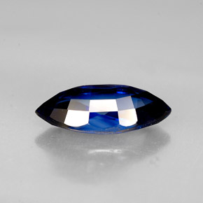 Sapphire Gemstone in 12.6 x 5.8 mm Size for Sale, Sapphire Stone in Deep Blue Color