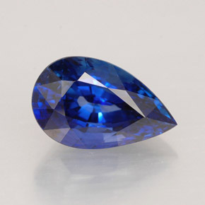 2.24 ct Blue Sapphire Gemstone, Sapphire Gem in Pear Facet Shape for Sale.