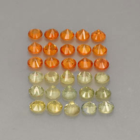 Sapphire Gemstone in 3.5 mm (calibrated) Size for Sale, Sapphire Stone in Multicolor Color