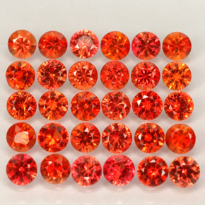 4.24 ct Orange Sapphire Gemstone, Sapphire Gem in Diamond-Cut Shape for Sale.
