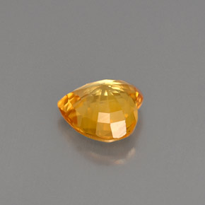 Sapphire Gemstone in 6 x 6 mm (calibrated) Size for Sale, Sapphire Stone in Golden Orange Color