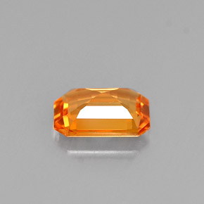 Sapphire Gemstone in 6.1 x 4.2 mm Size for Sale, Sapphire Stone in Yellow Orange Color