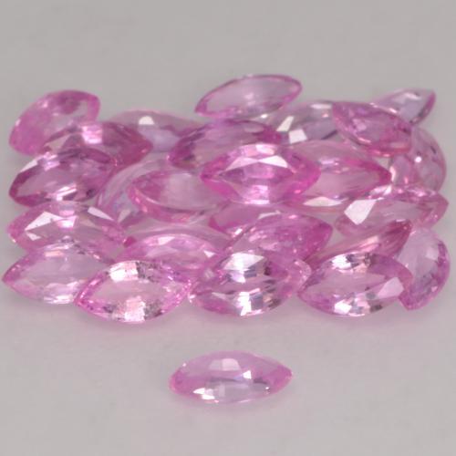 Sapphire Gemstones in 4.2 x 2.2 mm Size for Sale, Sapphire Stones in Light Pink Color