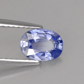0.92 ct Blue Sapphire Stone, Natural Sapphire in Oval Facet Shape for Sale