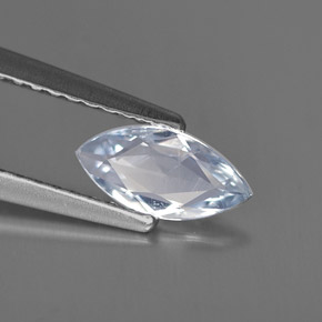 0.56 ct Blue Sapphire Stone, Natural Sapphire in Marquise Facet Shape for Sale