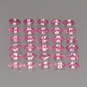 3.16 ct Pink Sapphire Stone, Natural Sapphire in Marquise Facet Shape for Sale