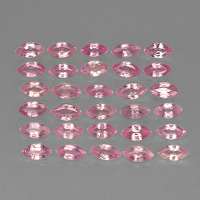 3.35 ct Pink Sapphire Stone, Natural Sapphire in Marquise Facet Shape for Sale