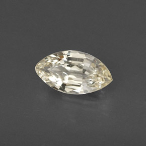 0.60 ct Yellow Sapphire Stone, Natural Sapphire in Marquise Facet Shape for Sale