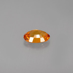 Sapphire Gemstone in 7 x 5 mm (calibrated) Size for Sale, Sapphire Stone in Yellow Orange Color