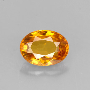 1.11 ct Yellow Sapphire Gemstone, Sapphire Gem in Oval Facet Shape for Sale.