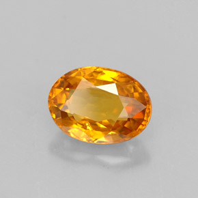 1.11 ct Yellow Sapphire Stone, Natural Sapphire in Oval Facet Shape for Sale