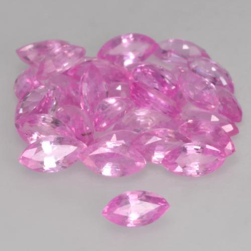 3.45 ctw Pink Sapphire Stones, Natural Sapphire in Marquise Facet Shape for Sale