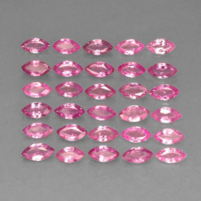 2.98 ct Pink Sapphire Stone, Natural Sapphire in Marquise Facet Shape for Sale