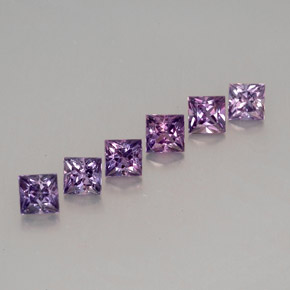 1.27 ct Violet Sapphire Gemstone, Sapphire Gem in Princess-Cut Shape for Sale.