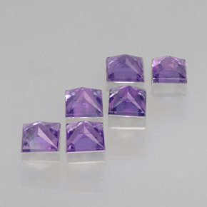 Sapphire Gemstone in 3.5 x 3.5 mm Size for Sale, Sapphire Stone in Pinkish Violet Color