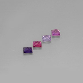 Sapphire Gemstone in 4 x 4 mm (calibrated) Size for Sale, Sapphire Stone in Multicolor Color