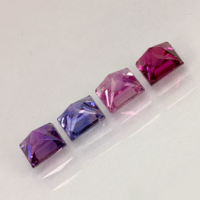 Sapphire Gemstone in 3.8 x 3.7 mm Size for Sale, Sapphire Stone in Multicolor Color
