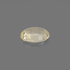 Sapphire Gemstone in 7 x 5 mm (calibrated) Size for Sale, Sapphire Stone in Light Yellow Golden Color