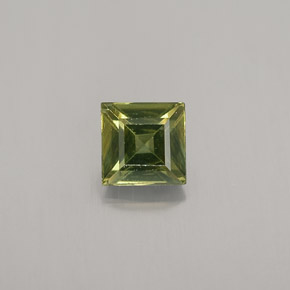 0.78 ct Green Sapphire Gemstone, Sapphire Gem in Square Facet Shape for Sale.
