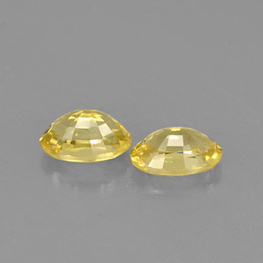 Sapphire Gemstone in 5.1 x 3.3 mm Size for Sale, Sapphire Stone in Yellow Color