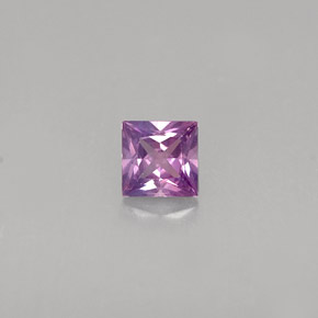 0.42 ct Violet Sapphire Gemstone, Sapphire Gem in Princess-Cut Shape for Sale.