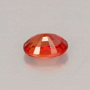 Sapphire Gemstone in 6 x 4.2 mm Size for Sale, Sapphire Stone in Red Orange Color