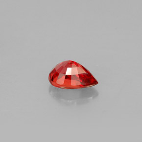 Sapphire Gemstone in 6 x 4 mm (calibrated) Size for Sale, Sapphire Stone in Reddish Orange Color