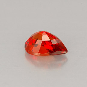 Sapphire Gemstone in 6 x 4 mm (calibrated) Size for Sale, Sapphire Stone in Red Orange Color