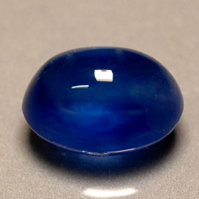 2.08 ct Blue Sapphire Gemstone, Sapphire Gem in Oval Cabochon Shape for Sale.