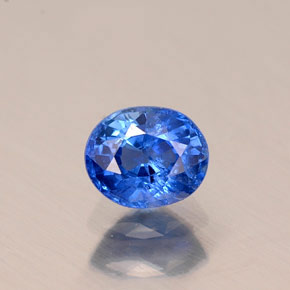0.58 ct Blue Sapphire Gemstone, Sapphire Gem in Oval Facet Shape for Sale.
