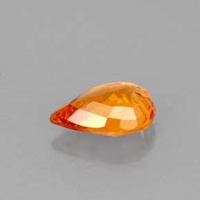 Sapphire Gemstone in 7 x 5 mm (calibrated) Size for Sale, Sapphire Stone in Mandarin Orange Color