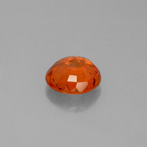 Sapphire Gemstone in 6.5 mm (calibrated) Size for Sale, Sapphire Stone in Mandarin Orange Color