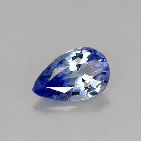 1.12 ct Blue Sapphire Gemstone, Sapphire Gem in Pear Facet Shape for Sale.